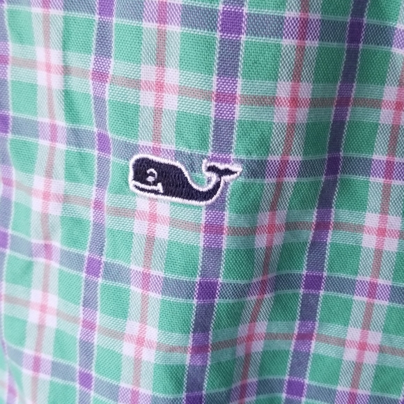 Vineyard Vines Other - 100% cotton Plaid Whale Long Sleeves Top